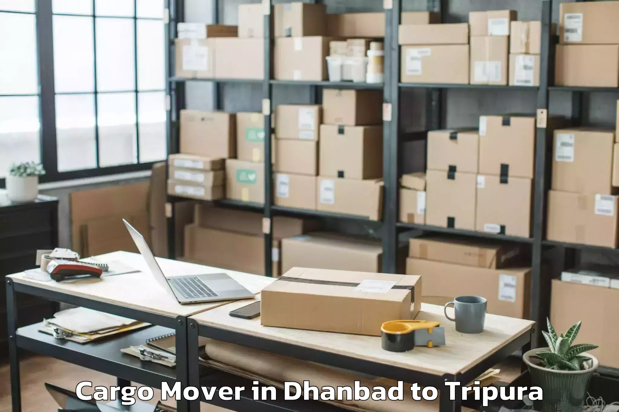 Hassle-Free Dhanbad to Manu Bazar Cargo Mover